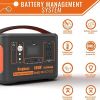 Portable Power Station 110V/600W 568Wh Lithium Battery Pure Sine Wave AC Outlet DC USB Solar Generator Supply for Emergency Outdoor Travel Camping Fis