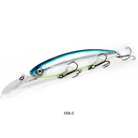 Luya Ma Mian Thick Long Tongue Deep Dive Floating Fake Bait 13cm28g (Option: C)