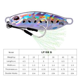 Long Throw Submerged Metal Decoy Fishing Gear (Option: Color G-50G)