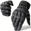 Tactical Gloves for Men - Touch Screen, Non-Slip, Full Finger Protection for Shooting, Airsoft, Military, Paintball, Motorcycle, Cycling, Hunting, Hik